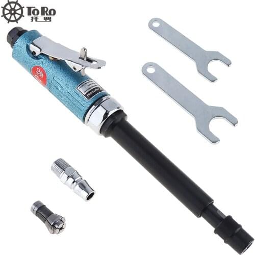 TR-4152 1/4 25000RPM Extended Shaft Straight Shank Pneumatic Grinding Machine Air Die Grinder for Engraving Grinding Tire Repair