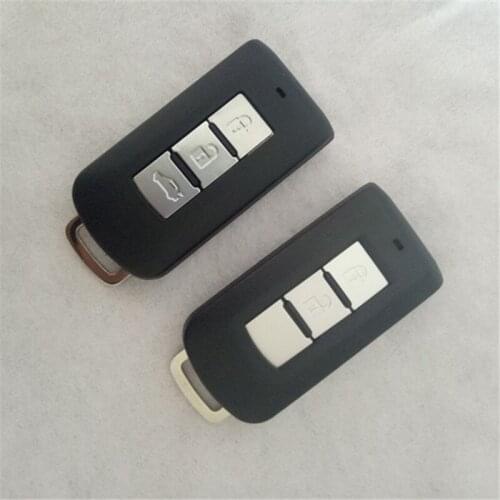 DAKATU Smart Remote Key Shell Case 2 Button Fob for Mitsubishi Outlander Lancer Eclipse Galant Replacement Car key case