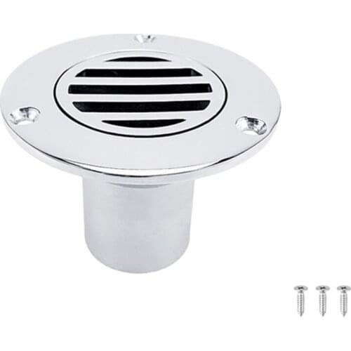 1.5 Inch Marine Grade Stainless Steel 316 Boat Floor Deck Drain for Boat Yacht Deck Drainage Hardware Rowing Accessories