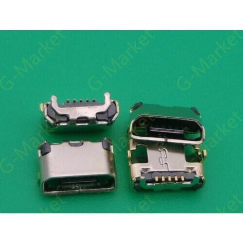 100pcs Micro 2.0 connector USB jack for phone charging used for phone MEILAN note3 dock port power plug
