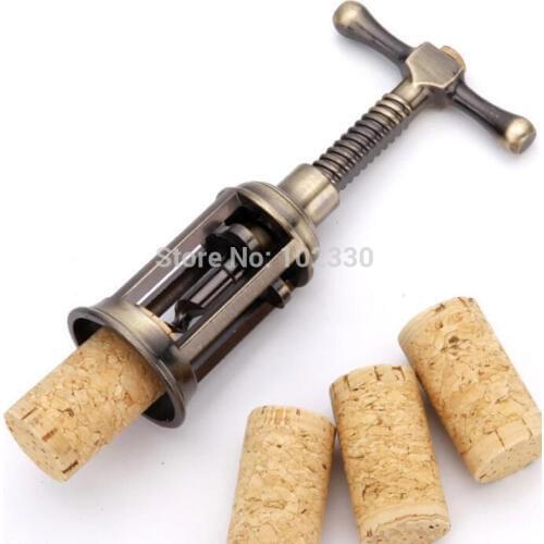 20pcs Retro Red Wine Bottle Opener Zinc Alloy Corkscrew Cork Puller Remover Champagne Opener Antique Bronze