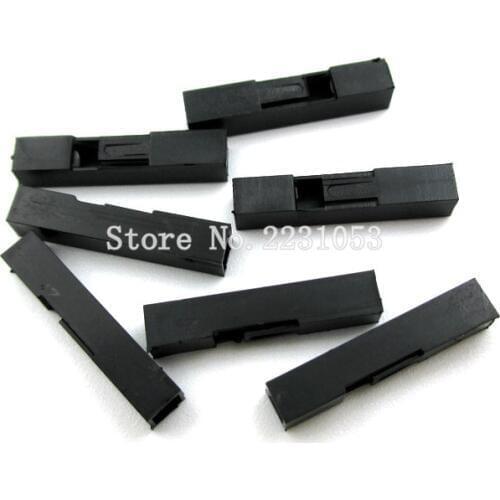 200PCS/LOT 1P 2.54mm Plastic Dupont Head Jumper Wire Cable Housing Female Pin Connector