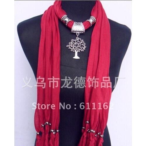 2018 blue colour Hollow out plant pendantScarves Necklaces Jewelry Colors Mixed Random 50pcs