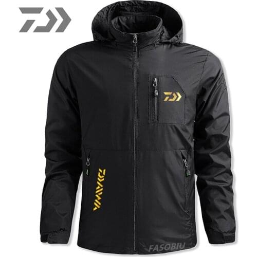 2021 DAIWA Fishing Shirts Outdoor Hiking Trekking Sport Quick Dry Fishing Clothing Men Thin Breathable Zipper Fishing Jacket