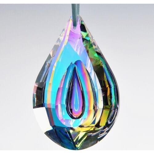 76mm Clear/AB Color Free Shipping AAA Quality Crystal Chandelier Prism Pendants Parts Sun Catcher For Home