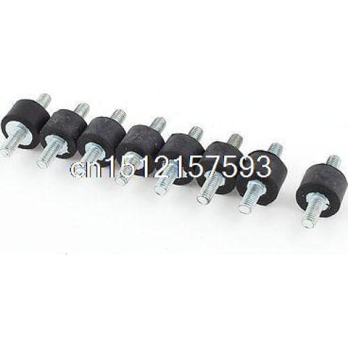 8pcs M5 Male Thread VV Type 15x10mm Anti Vibration Shock Mount Absorber Buffer