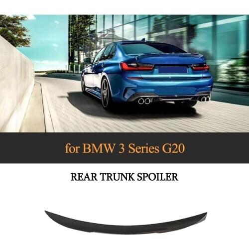 Gloss Black Rear Wing For BMW 3 Series G20 G28 M Sport 2019 2020 Car Rear Trunk Spoiler Boot Lip Wing ABS Carbon Look