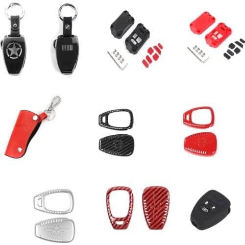 Car Key Fob Shell Case Cover for Jeep Wrangler 2008-2017 Guide 2008-2015 Freelance 2011-2015 2007-2017 Wrangler JK
