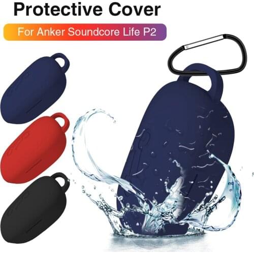 Earphone Case For Anker Soundcore LifeP2 Silicone Cover Wireless Bluetooth Headsets Protective Case For Anker Soundcore Life P2