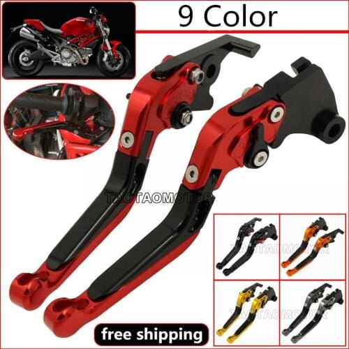 CNC Adjustable Foldable Extendable Motorbike Brakes Clutch Levers For DUCATI 848 EVO 2007-2013 M1100/S/EVO MONST 2009-2013 S4RS