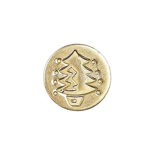 Decorative Seal Coin Christmas Tree Top Quality custom gold coin decoration OEM metal gift coins