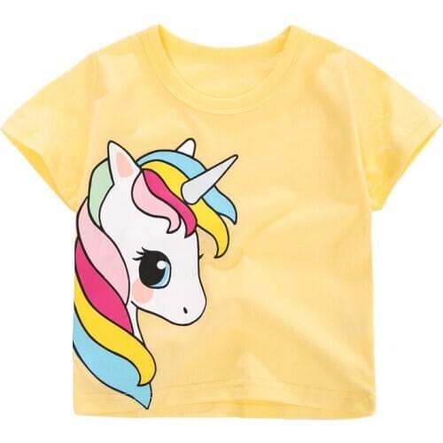 Bambino New Year 2021Tshirt for Girls Cartoon Summer Children Tops 2-7Years Little Kids Clothing Baby Costume Pure Cotton Shirt