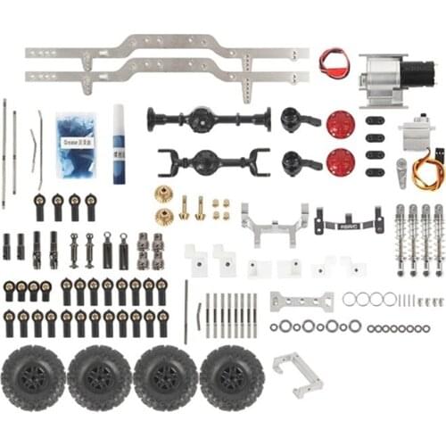 For WPL C14 C24 C24-1 C54 CB05 LC80 Metal 4X4 RC Body Chassis Frame Kit 1/16 RC Car Upgrade Parts DIY Accessories