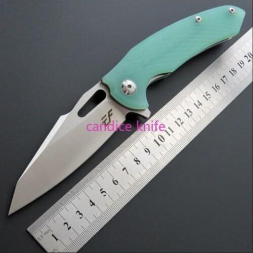 EF28 2 Colors Ball Bearing Folding Knife D2 Blade G10 Handle Tactical Hunting Camping Pocket Survival Knife EDC Multi Tool
