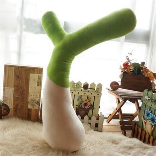 Fancytrader Plush Vegetables Garlic Pillow Toy Stuffed Scallion Toys Decoration Gifts for Friends