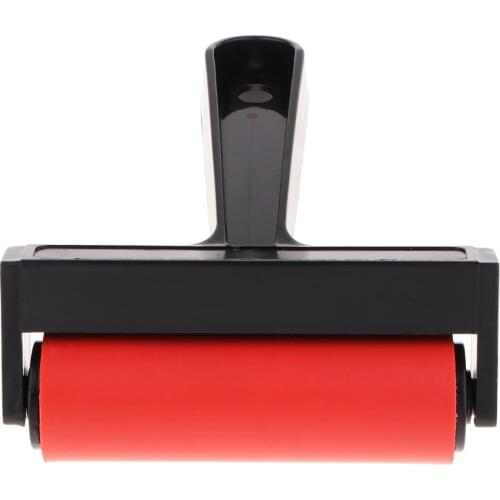 10cm Rubber Block Printing Brayer Roller Brush For Art Craft Decoupage Tools