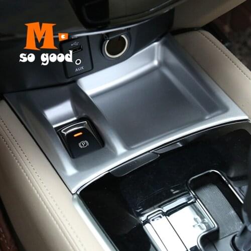 Panel Cover Matte ABS Accessories Trim Shell 2014 15 16 17 2018 for Nissan X-trail X Trail Rogue T32 Car Gear Shift Knob Frame