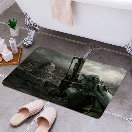 Mech Suit Horizontal 3D Print Doormats Rectangle Non-Slip DoorMat Bedroom Kitchen Entrance Print Door rugs Dropshipping