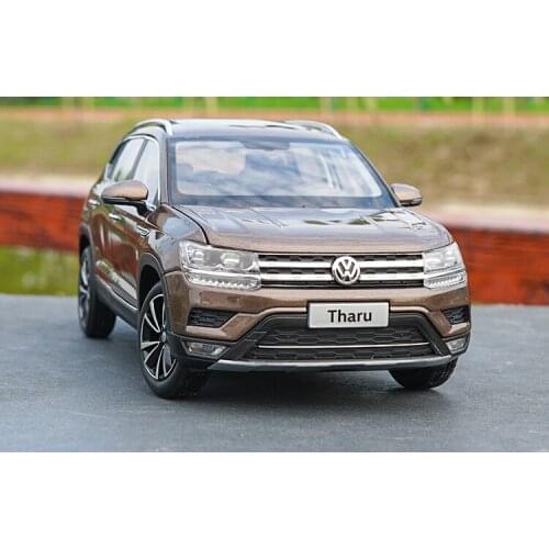 High classic collectible diecast Blue 1:18 VW Volkswagen Tharu 2019 version SUV car model for gift, collection