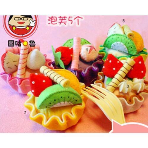 Cartoon cute puff Fabric Felt kit Non-woven cloth Craft DIY Sewing set Felt Handwork Material DIY needlework supplies