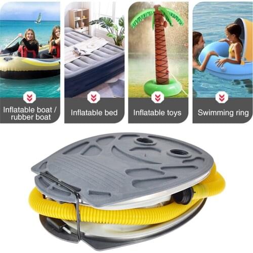 Double Chamber Multifunctional SUP Inflatable Boat Rowing Inflate Deflate High Pressure Pools Air Beds Camping Rapid Foot Pump