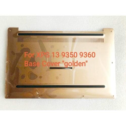 New For Dell XPS 13 9350 9360 Bottom Base Cover Case 08W2WF 0NKRWG 0VF755 Golden 043WXK