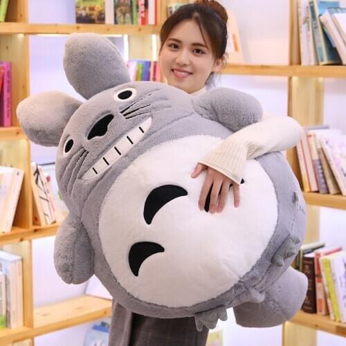 Pop Japan anime Totoro plush toy giant cute totoro doll pillow sleeping pillow for children boys and girls gift 39inch 100cm