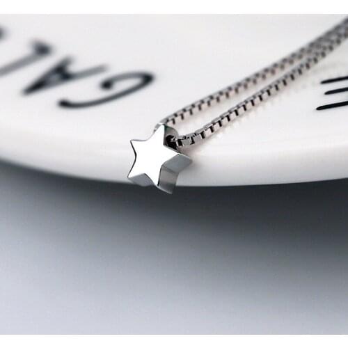 Popular Necklace Fashion Star Pendant Womens Gift Chain Jewellery Lovely