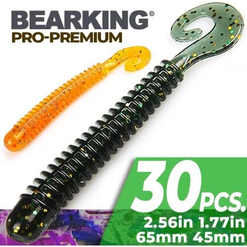 BEARKING 65mm 45mm G tail 2019 new arrival Fishing Lure Soft Baits Fishing Wobbler Bass Bait Artificial Fishing soft Lure Tackle