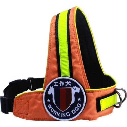 Professional Service Dog Harness Pet Training Vest Outdoor Adjustable Hand Strap Vest Collar for Small Large Dogs Labrador