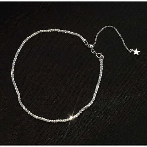 Simple Personality Starry Anklet Thin Shiny Chains Anklet for Women Girls Friend Foot Jewelry Barefoot
