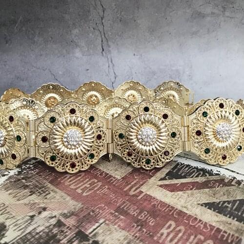 Retro simple zinc alloy womens belt jewelry sunflower carving fine brand design womens waist chain ethnic wedding accessories