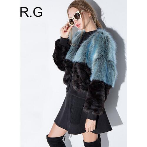 ROCICIE GELA Artificial Fur Coats