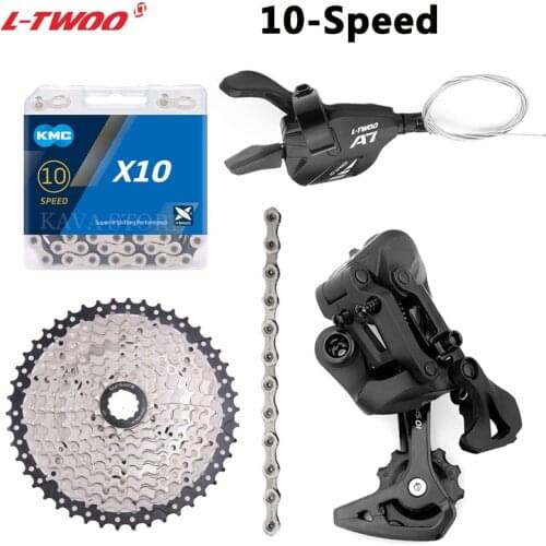 LTWOO A7 MTB 1x10 Speed Groupset Shift Lever Rear Derailleur KMC X10 CN-HG95 Chain 11-40/42/46/50T Flywheel 10V Derailleur Set