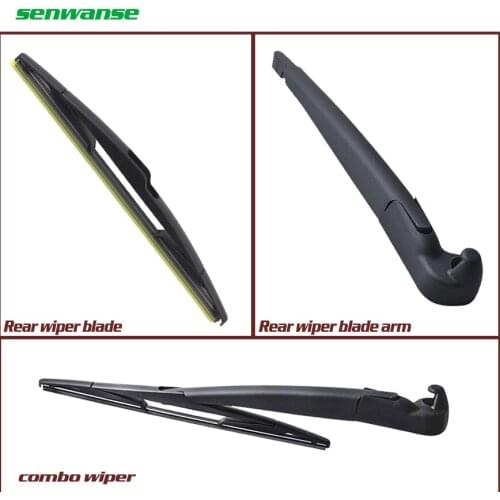 Senwanse Rear wiper bade and arm for Jeep Wrangler JK 2007-2016 OE: 68018929AA / 68002490AB back windshield windscreen wiper