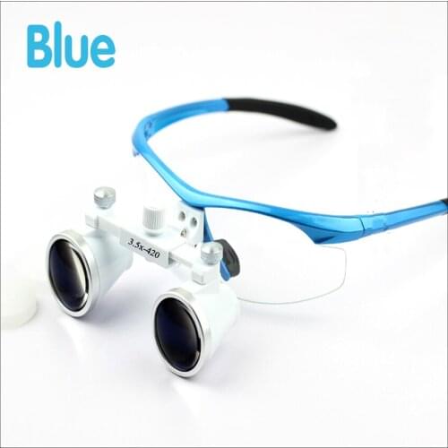 Dental Equipment Surgical dental glasses 3.5X420mm+LED Head Light Lamp dental lab Medical dental Loupes