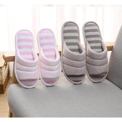 Women Indoor Slippers Anti-slip Lovers Home Flax Slipper 2021 Spring Summer Shoes Woman Men House Floor Cotton Slides