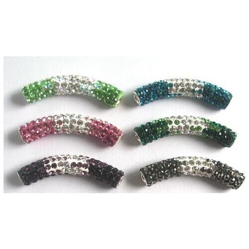 Tube xg23r micro pave CZ Disco Ball Beads Bracelet fasion Gift jewelry Discount crystal