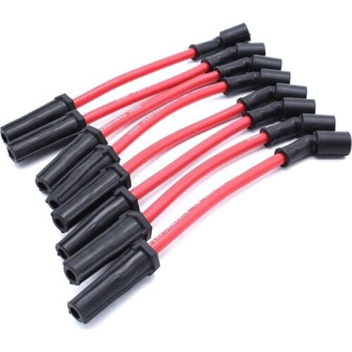 10.5Mm Spark Plug Wire Set Replacement For GMC Cadillac Camaro Pontiac 2009-2015 19297035 9748UU 9748HH (8 Pack)