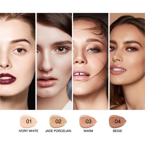 1PC 4Color Liquid Foundation Face Makeup Base BB Cream Moisturizing Whitening Concealer LongLasting Face Primer Waterproof T0974