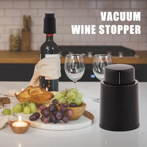 1pcs Vacuum Red Wine Bottle Cap Stopper Silicone Sealed Champagne Bottle Stopper Vacuum Retain Freshness Wine Plug Bar Tools