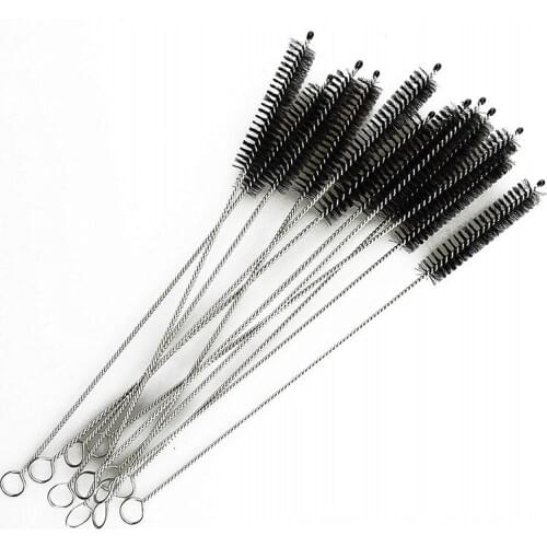 1000Pcs/Lot Stainless Steel Nylon Straw Cleaning Brush Drinking Pipe Tube Cleaner Baby Bottle Brush Cleaning Tools