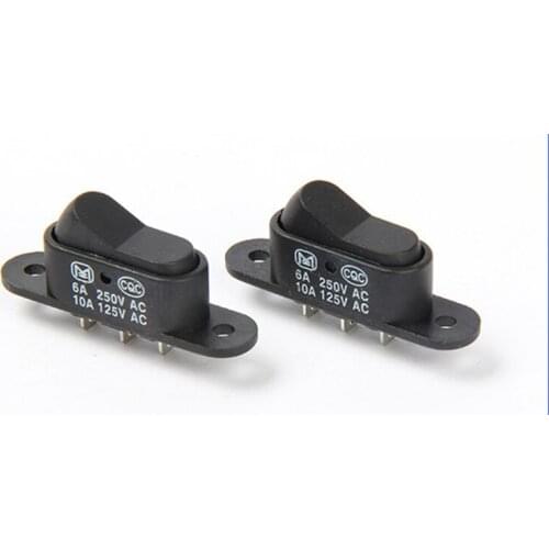 5pcs KCD7-102 Rocker Switch 3 pins Push Button Switch