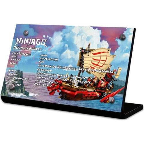 Acrylic Display Stand Brand for Destinys Bounty 71705 Ninja Toys Building Blocks