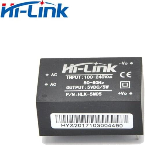 Free shipping Original HLK-5M05 AC-DC 220V to 5V 5W Isolated Power Supply Module Intelligent Household Switch