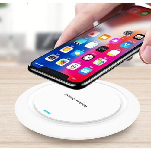 1000mA Portable Fast Charging Qi Wireless Mobile Phone Charger Pad Dock Micro USB for S-amsung iPhone зарядное устройство