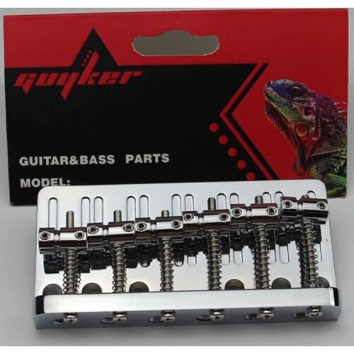 6-String Bass Guitar Bridge Chrome