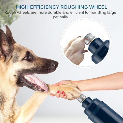 Dog Nail Grinder Upgraded Speed Electric Rechargeable Pet Nail Trimmer Painless Paws Grooming Smoothing for Dogs Cats Supplies