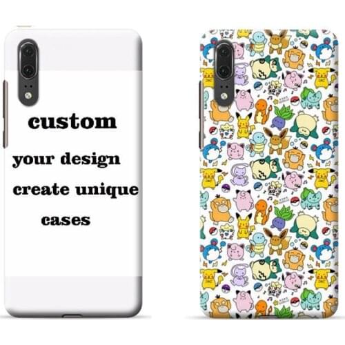 Cartoons Custom Mobile Case for Huawei P20 Lite/P20 Pro For Huawei Series Full Wrap Printing Cases Drop ship support