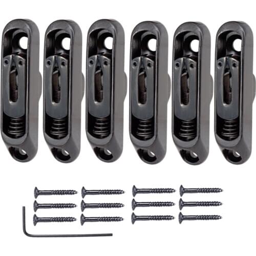 Set 6Pcs Single Individual Bridge Saddles Tailpiece for 6 String Guitar